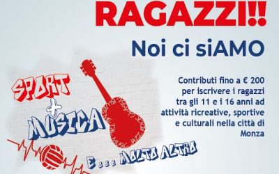 Bando “Ragazzi! Noi ci siamo” da 10 a 18 anni